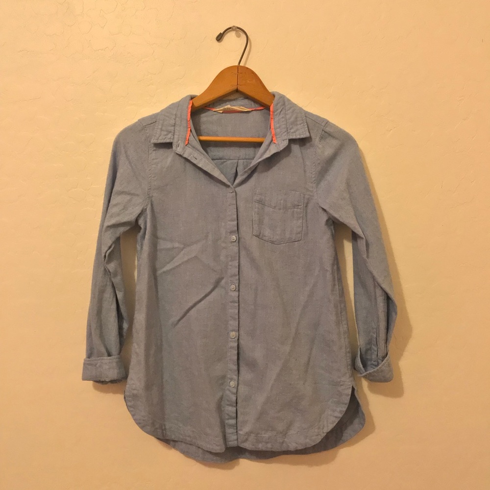 H&M girls button up collar shirt